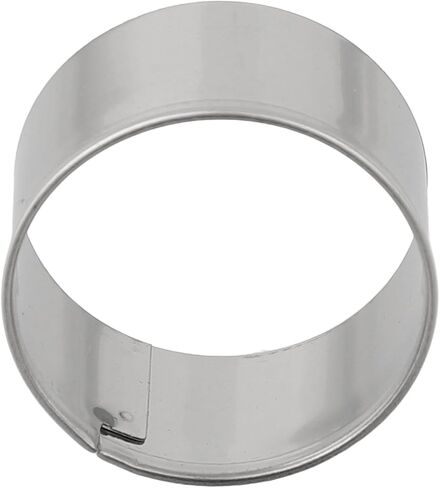 طقم حلقات الكيك من الستانلس ستيل للموس والتشيز كيك والتارت وقوالب المعجنات، 4 قطع (3.3 سم، 2.7 سم، 2.15 سم، 1.65 سم)، فضي in Kuwait