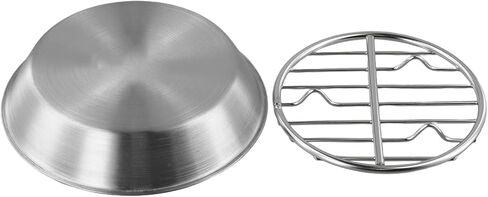 for Stainless Steel Baking Pan with Cooling Rack Roasting Turkey, Cake, Vegetables, Dishwasher-Safe, Rust-Resistant, 24.7x24.7x3.5cm in Kuwait