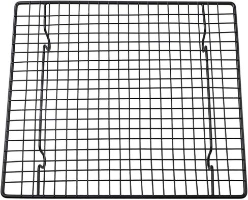 Non- Metal Cooling Rack Baking, Black Steel Wire Cake Cooling Grid with Full Sides Design, 27.5x25.5cm/26x23cm/40.5x25.5cm/46x26cm Pans in Kuwait