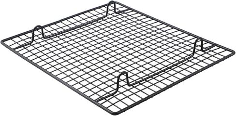 Non- Metal Cooling Rack Baking, Black Steel Wire Cake Cooling Grid with Full Sides Design, 27.5x25.5cm/26x23cm/40.5x25.5cm/46x26cm Pans in Kuwait