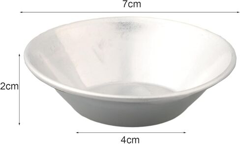 10 Pcs Aluminum Alloy for Egg Tart Molds Baking Cupcake Cake Pudding Cookie, Reusable Non- for Mini Dessert Cups, 7x4x2cm in Kuwait