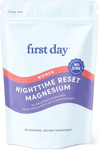 إعادة تعيين المهدئة في اليوم الأول للنساء ، تدعم المعونة المهدئة-المساعدات السلامية الراحة السلمية ، المزاج المتوازن والطاقة-مع سترات المغنيسيوم ، L-theanine ولا الميلاتونين-إمدادات مدتها 30 يومًا in Kuwait