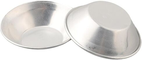 10 Pcs Aluminum Alloy for Egg Tart Molds Baking Cupcake Cake Pudding Cookie, Reusable Non- for Mini Dessert Cups, 7x4x2cm in Kuwait
