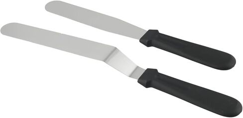 6PC Cake Decorating Kit with for 360-Degree Rotating Turntable, Non-Slip Baking Accessories Easy Cake Frosting and Design, for PP Material, Includes Spatulas and Scrapers, Black in Kuwait