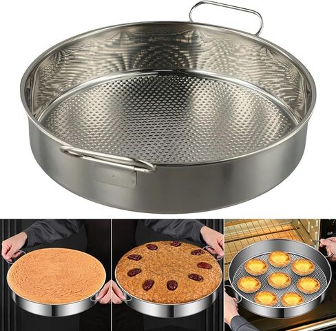 for Stainless Steel for Round Baking Pan 24-32cm Nonstick Cake Pan Cheesecake, Quiche, Deep Dish Pizza, Oven and Dishwasher Safe in Kuwait