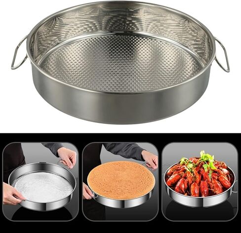 for Stainless Steel for Round Baking Pan 24-32cm Nonstick Cake Pan Cheesecake, Quiche, Deep Dish Pizza, Oven and Dishwasher Safe in Kuwait