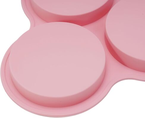 Silicone Air Fryer for Egg Pan Baking Eggs, Muffins, Burgers, Pancakes, Reusable Non- Cooking Tray Air Fryer, Oven, Microwave, 9 Inch, 3-Cavity (Pink) in Kuwait