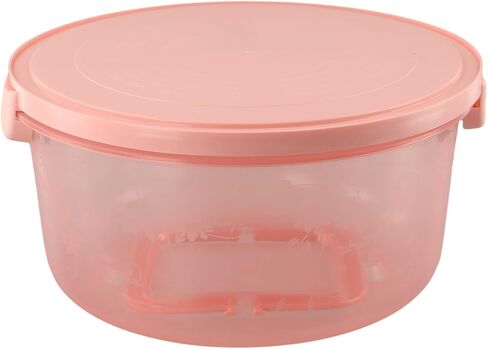 for Round Cake Carrier Container with Lid and Handles 8"" Cake Transport, Snap Lock Closure, Clear Dome Top, for PP Material, 10 x 5.3 Inch, Pink Blue Green in Kuwait