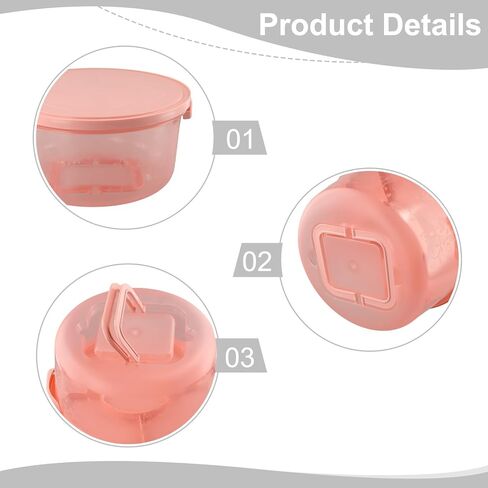 for Round Cake Carrier Container with Lid and Handles 8"" Cake Transport, Snap Lock Closure, Clear Dome Top, for PP Material, 10 x 5.3 Inch, Pink Blue Green in Kuwait