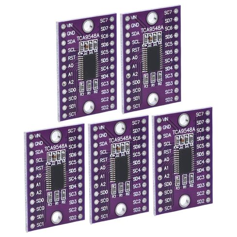 وحدة TCA9548A، معدد إرسال 8 قنوات I2C 5 مجموعات، من 1 إلى 8 قنوات DIY، متوافق مع 3 فولت و5 فولت، جهد الإمداد: 1.65 فولت إلى 5.5 فولت in Kuwait