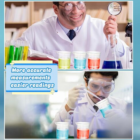 36 قطعة أكواب قياس بلاستيكية واضحة متدرجة 100 مللي/3.4 أوقية قياس أكواب خلط كوب للراتنج لتقوم بها بنفسك مختبر تجربة الفصول الدراسية in Kuwait