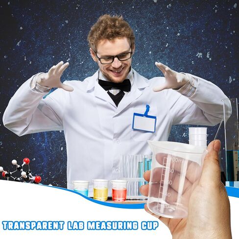36 قطعة أكواب قياس بلاستيكية واضحة متدرجة 100 مللي/3.4 أوقية قياس أكواب خلط كوب للراتنج لتقوم بها بنفسك مختبر تجربة الفصول الدراسية in Kuwait