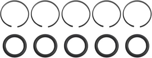 Retainer Rings with O-for Ring for Pneumatic Wrench, 5 Sets of 3/8"" 1/2"" 3/4"" 1"" Socket Retaining Rings, Compatible with Standard Air Tools in Saudi Arabia