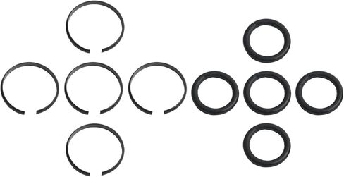 Retainer Rings with O-for Ring for Pneumatic Wrench, 5 Sets of 3/8"" 1/2"" 3/4"" 1"" Socket Retaining Rings, Compatible with Standard Air Tools in Saudi Arabia