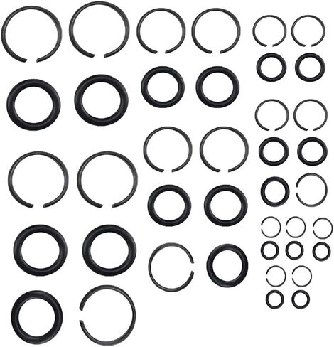 Retainer Rings with O-for Ring for Pneumatic Wrench, 5 Sets of 3/8"" 1/2"" 3/4"" 1"" Socket Retaining Rings, Compatible with Standard Air Tools in Saudi Arabia