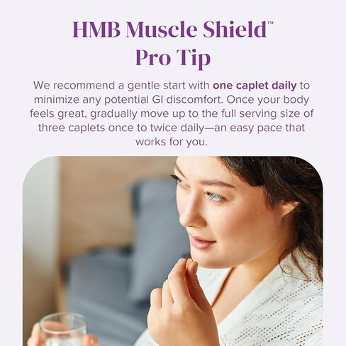 BariMelts HMB Muscle Shield for GLP-1 Users and Bariatric Patients - HMB Supplements with Vitamin D3 & Ubiquisome® Phytosome™ Supports Muscle Recovery - 90 Smooth-Coated Caplets in Kuwait