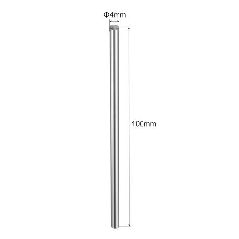 uxcell 2pcs Linear Motion Rod Shaft Guide 4mm x 100mm (0.157" x 3.94") Case Hardened Steel Chrome Plated, Metric Linear Rail Rod for 3D Printer, CNC Machine in Kuwait
