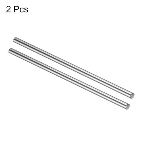 uxcell 2pcs Linear Motion Rod Shaft Guide 4mm x 100mm (0.157" x 3.94") Case Hardened Steel Chrome Plated, Metric Linear Rail Rod for 3D Printer, CNC Machine in Kuwait