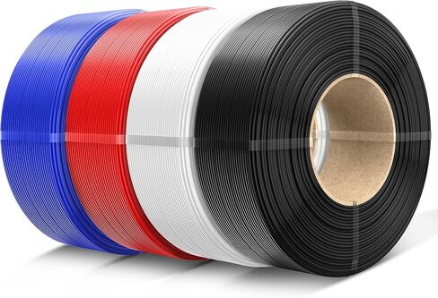 SUNLU Refill PETG Filament 1.75mm, 3D Printer Filament, Suitable for Bambu Lab and SUNLU Reusable Spools, Dimensional Accuracy +/- 0.02 mm, 1kg per Spool, 4 Pack, Black in Kuwait
