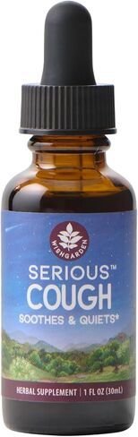 WishGarden Herbs Serious Cough Soothing & Quieting - Fast-Acting Herbal Cough Suppressant for Adults, Dry Cough Relief and Cough Expectorant, Soothes Throat Irritation and Chest Decongestant, 2oz in Saudi Arabia