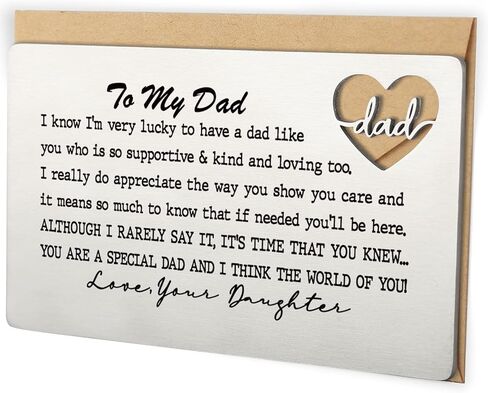 Wallet Card Gift for My Stepdad Stepfather, Bonus Step Dad Gift from Daughter Son,Thank You Bonus Dad Metal Wallet Card Insert for Birthday Christmas Fathers Day Wedding Deployment Gifts in Saudi Arabia