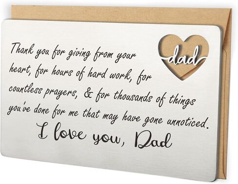 Wallet Card Gift for My Stepdad Stepfather, Bonus Step Dad Gift from Daughter Son,Thank You Bonus Dad Metal Wallet Card Insert for Birthday Christmas Fathers Day Wedding Deployment Gifts in Saudi Arabia