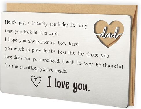 Wallet Card Gift for My Stepdad Stepfather, Bonus Step Dad Gift from Daughter Son,Thank You Bonus Dad Metal Wallet Card Insert for Birthday Christmas Fathers Day Wedding Deployment Gifts in Saudi Arabia