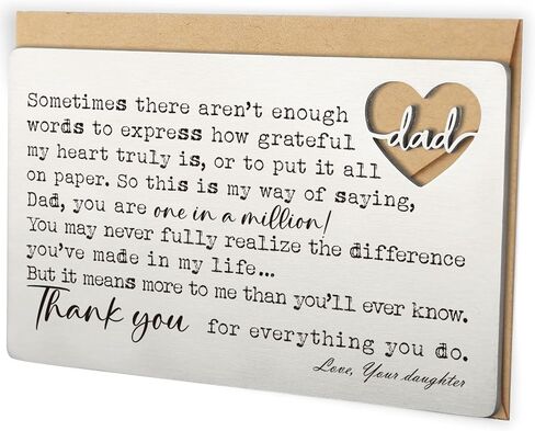 Wallet Card Gift for My Stepdad Stepfather, Bonus Step Dad Gift from Daughter Son,Thank You Bonus Dad Metal Wallet Card Insert for Birthday Christmas Fathers Day Wedding Deployment Gifts in Saudi Arabia