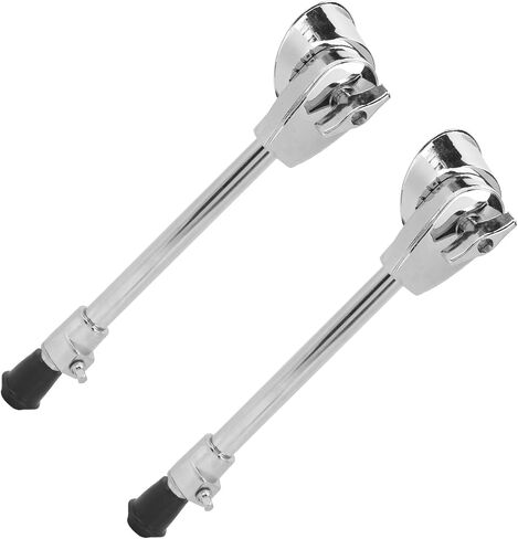 Drfeify Stable Bass Drum Leg مع لمسة نهائية من الكروم، حامل طبل مقاوم للصدأ للملحقات الموسيقية، 2 Pack Jazz Leg in Saudi Arabia