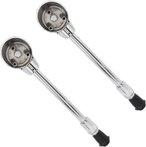 Drfeify Stable Bass Drum Leg مع لمسة نهائية من الكروم، حامل طبل مقاوم للصدأ للملحقات الموسيقية، 2 Pack Jazz Leg in Saudi Arabia