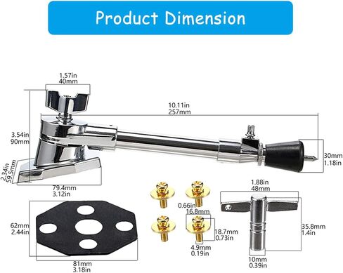 Metal Bass Drum Legs with Nonslip Design Drum Stand Replacement Feet for Secure Percussion Instrument Setup & Stability in Saudi Arabia