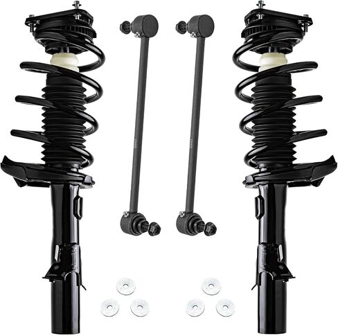 Detroit Axle - Front Struts Sway Bars for 2013-2018 Nissan Altima, 2 Struts with Coil Spring Assembly 2 Sway Bar End Links 2014 2015 2016 2017 Replacement Suspension Kit in Saudi Arabia