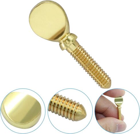 Piutouyar 2 Pcs Golden Sax Neck Screw, Tightening Attach Screw Musical Instrument Replacement Fixing Parts for Saxophone Clarinet in Saudi Arabia