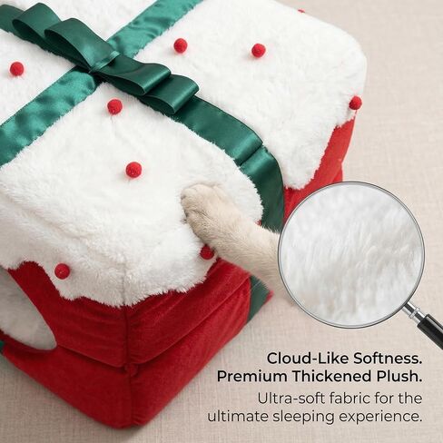 كيس نوم سرير القط للقطط الداخلية - سرير كهف زبائن للحيوانات الأليفة للقطط الداخلية والكلاب الصغيرة والفخمة المريحة والطنية ، مضادة للانزلاق ودائم ، قابلة للغسل للقطط والجرى تحت 15 رطلاً (وردي) in Kuwait