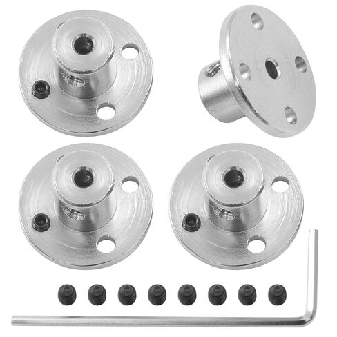 4 Pcs 8mm Rigid Flange Coupling Connector, Guide Coupler Accessory Shaft Support, Shaft Axis Fittings for DIY RC Model Motors in Saudi Arabia