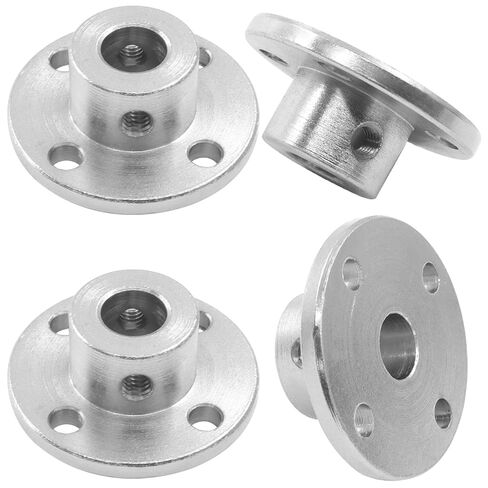 4 Pcs 8mm Rigid Flange Coupling Connector, Guide Coupler Accessory Shaft Support, Shaft Axis Fittings for DIY RC Model Motors in Saudi Arabia