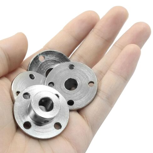 4 Pcs 8mm Rigid Flange Coupling Connector, Guide Coupler Accessory Shaft Support, Shaft Axis Fittings for DIY RC Model Motors in Saudi Arabia