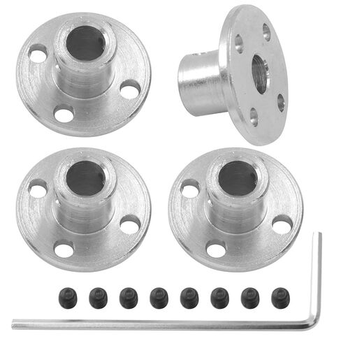 4 Pcs 8mm Rigid Flange Coupling Connector, Guide Coupler Accessory Shaft Support, Shaft Axis Fittings for DIY RC Model Motors in Saudi Arabia