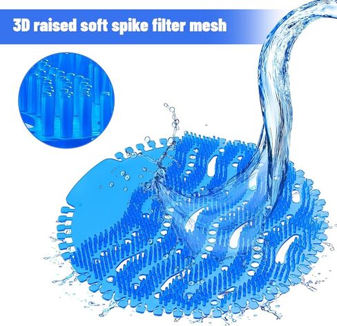 10 PCS Urinal Screen Deodorizer, 3D Wave Anti-Splash Urinal Cakes Guards Odor Protection Mats, 30 Day Long-Lasting Ocean Scented Fresh Pads for Men's Toilets in Bathroom Office Schools Hotels in Kuwait
