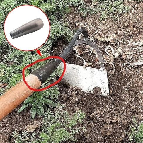 CHENJIN 3PCS Garden Hoe Wooden Handle Replacement Sleeve Hoe Iron Taper Sleeve Agricultural Tools Rake 4.33x1.5x0.9 inch for Hoe Rake Garden Tools in Kuwait