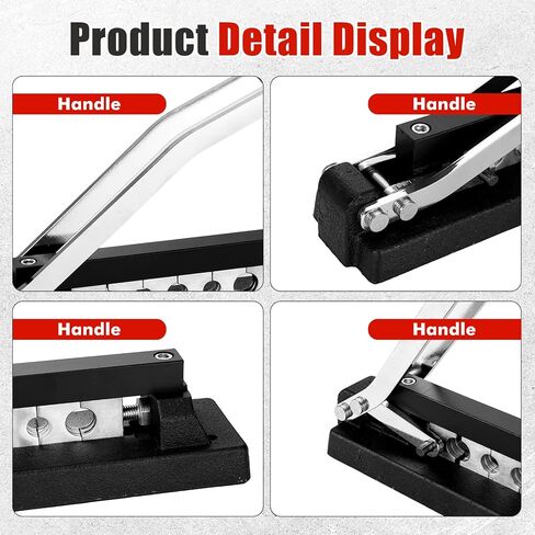 Heavy Duty Bench Hose Crimper Tool - Professional Grade Manual Crimper for 1/4", 5/16", 3/8" Air, PVC & Rubber Hoses, Mountable Workbench Repair Tool in Kuwait