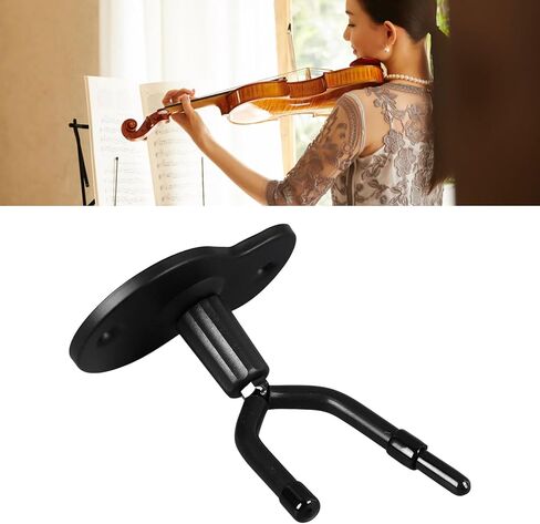 Violin Hanger Iron Base Non Slip Double Head Adjustable Wall Mount Violin Viola Hook Music Room Studio (1 Pack) in Saudi Arabia