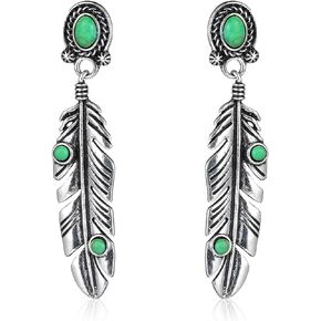 PICKBEAU Rhinestone Statement Hoop Earrings for Women, Sterling Silver Vintage Crystal Drop Dangle Earrings Colorful Crystal Chandelier Earring for Women Girls