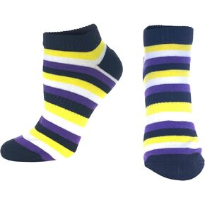 YongCole Non-Binary Pride Ankle Socks, Non Binary Cotton Sport Socks, 1 Pair