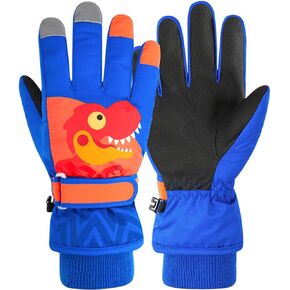 Neband Ski Gloves Kids Snow Gloves Waterproof Snowboard Gloves Touchscreen Toddler Winter Gloves with Pocket for Boys Girls