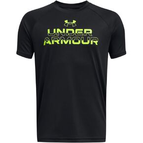 Under Armour Boys' Tech Split Wordmark Short Sleeve T Shirt