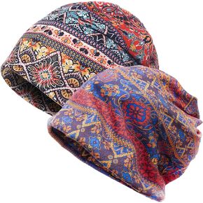 Jemis Women's Baggy Slouchy Beanie Chemo Cap Hat for Hair Loss Cancer Chemo Hat Cap Scarf