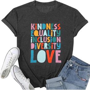 Teacher Shirt Women Inspirational Letter Print T-Shirt Special Education Teacher Gifts Tee Tops
