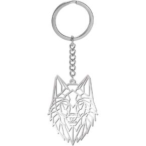 LIKGREAT Key Ring Animal Key Chain Hollow Stainless Steel Charm Purse Pendant Handbag Bag Decoration