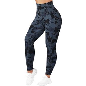 Women's High Waisted Yoga Pants 7/8 Length Leggings with Pockets Tummy Control Workout Leggings